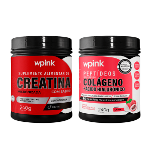 colágeno de lichia - 240g + creatina de lichia - 240g - wp