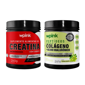 colágeno de uva verde - 240g + creatina de lichia - 240g - wp