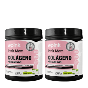 2 colágenos pink mom maçã verde - 240g - the supply – wp