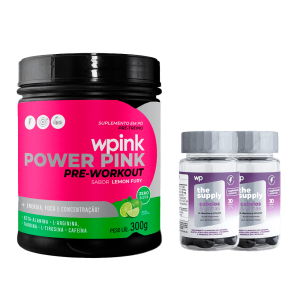 super power pink de limão 300g + 2 cabelos e unhas - wp