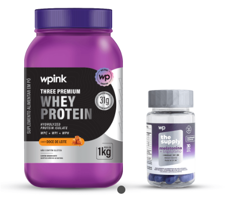 Three premium whey protein doce de leite – 1 kg + melatonina - wp